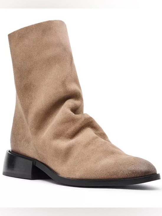 Steve Madden Shoes - ♥️♥️ Steve Madden Women's Nexie Slouch Block Heel Booties - Taupe Sued